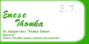 emese thomka business card